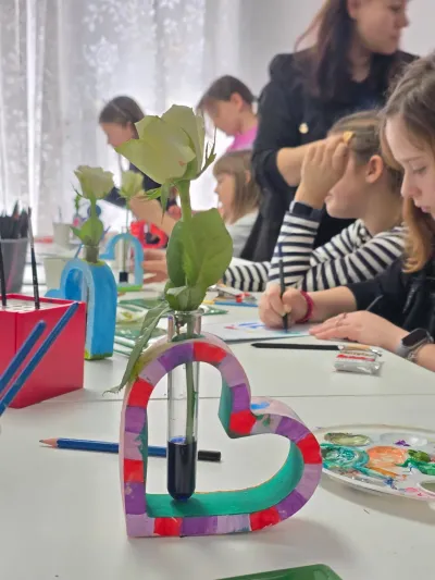 The magic flowers workshop: an experiment with coloured water — photo 23