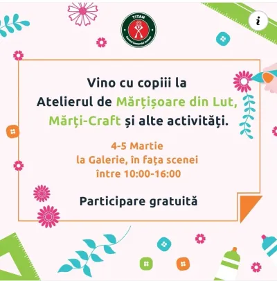 Atelier de mărțișor la Auchan Titan, cu peste 250 de copii — fotografie 2