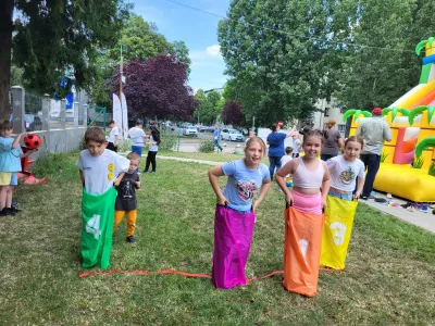 Ziua Copiilor la PlusKids: limonadă, tobogan gonflabil și dans — fotografie 15