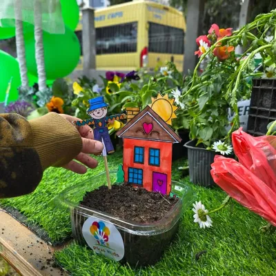 Săptămâna verde: flori și semințe plantate de copii — fotografie 1