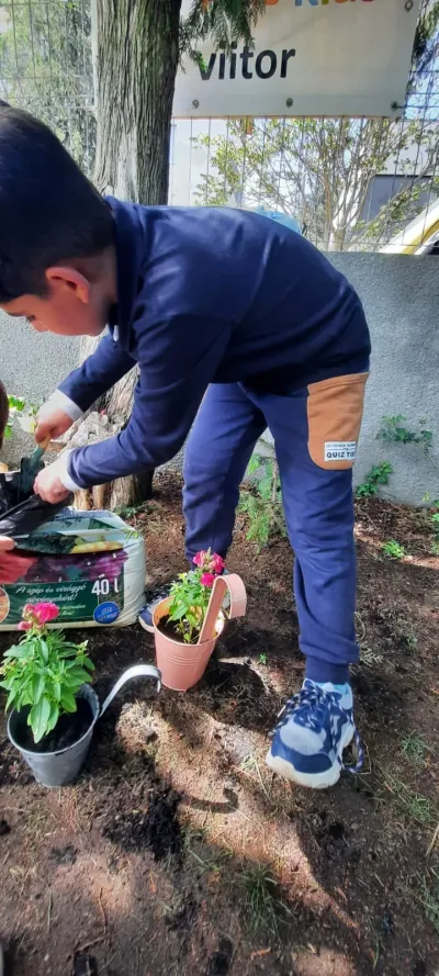 Săptămâna verde: flori și semințe plantate de copii — fotografie 15