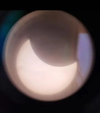 The partial solar eclipse, watched at the Institute of Space Science — photo 1