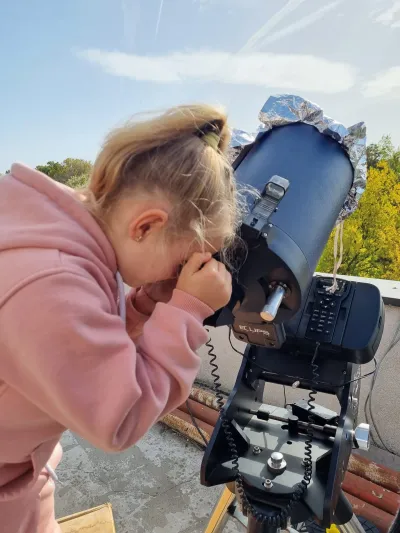 The partial solar eclipse, watched at the Institute of Space Science — photo 8