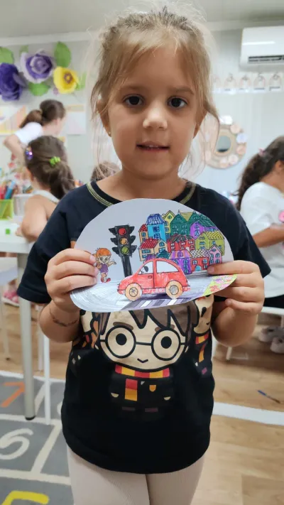 Week 6: road safety, with a practical course in the yard — photo 14